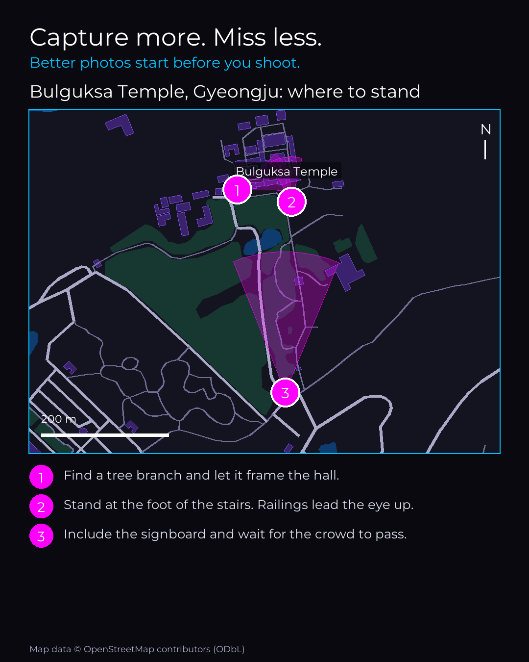 Shot map of Bulguksa