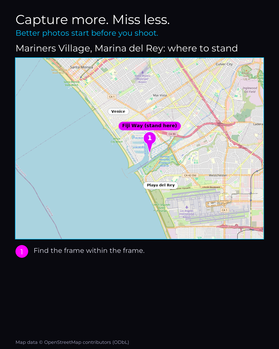 Shot map of Mariners Village, Marina del Rey