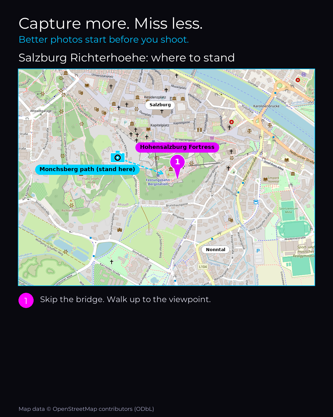 Shot map of Salzburg Richterhoehe